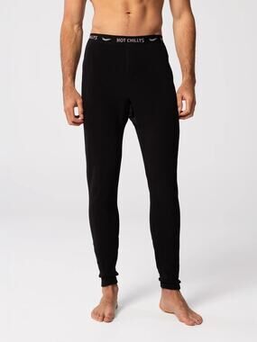 Hot Chillys Men's M Black La Montana Fleece Heavyweight Base Layer Bottom V4-6